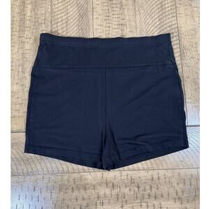 SHEIN Black High Waisted Shorts Womens M Stretch Lounge Possibly Maternity